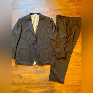 Oscar de la Renta pinstripe suit